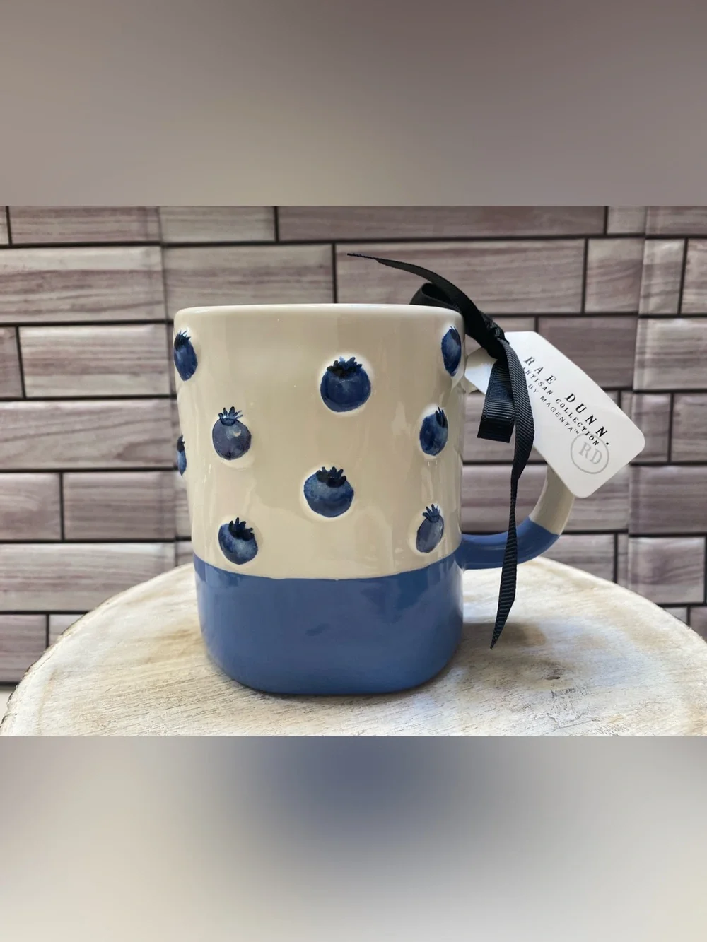 Rae Dunn ❤️ceramic Blueberry “Sweet” Mug NWT